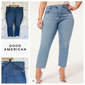 Good American Good Legs Straight Raw Hem